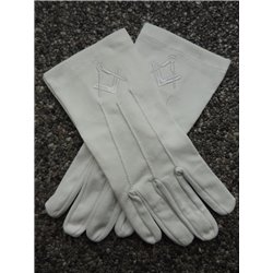 White cotton gloves S&C white new size