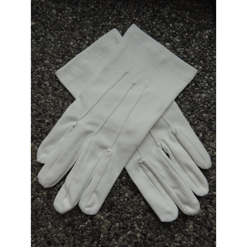 Gants de coton blanc