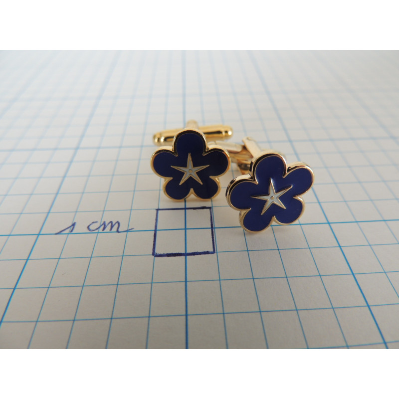 Boutons de manchette myosotis